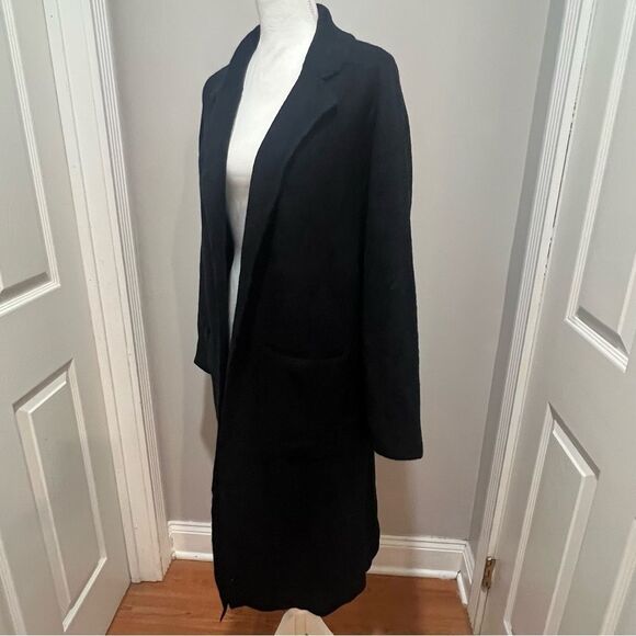 NWT Revolve One Grey Day wool long jacket with front pockets sz small oversized - Picture 6 of 9